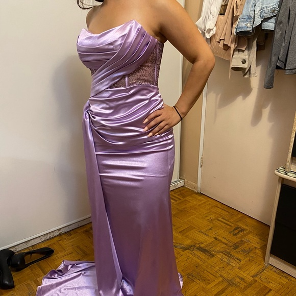 Purple long dress - Picture 2 of 4